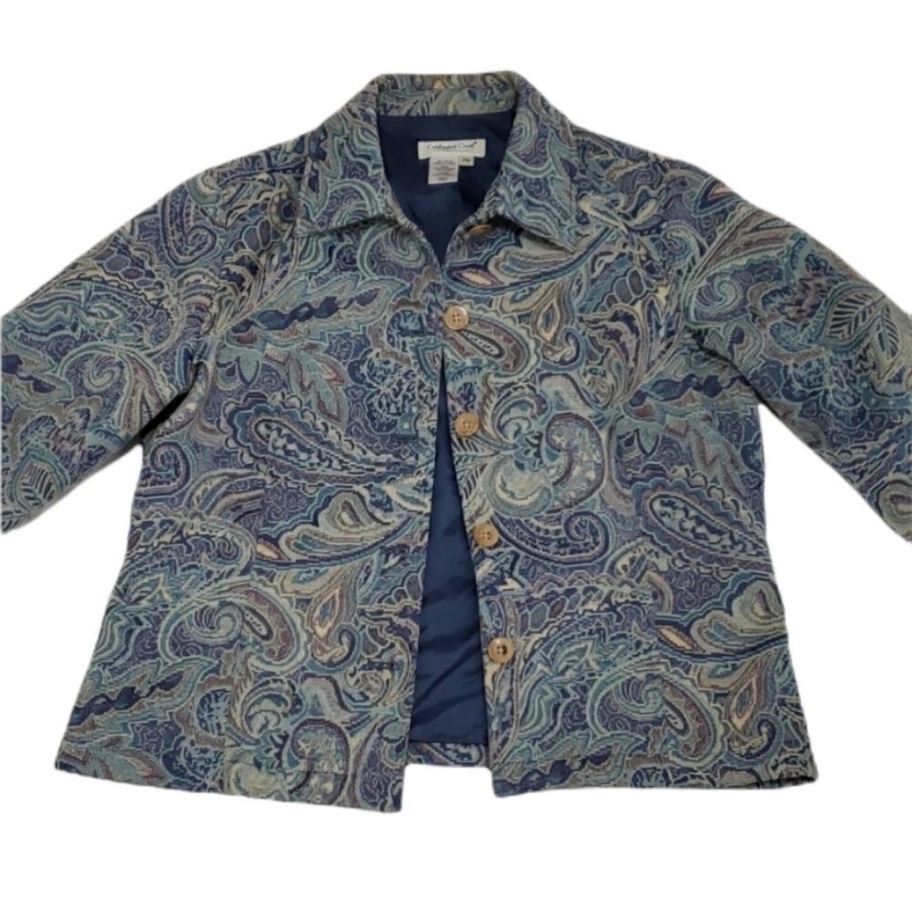 Vintage Blue Paisley Blazer